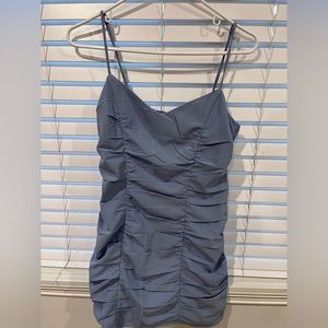 cute mini blue dress